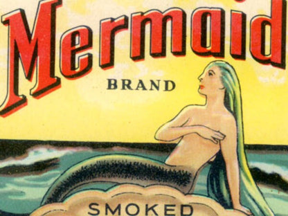 1940 Mermaid Brand Sardine Label