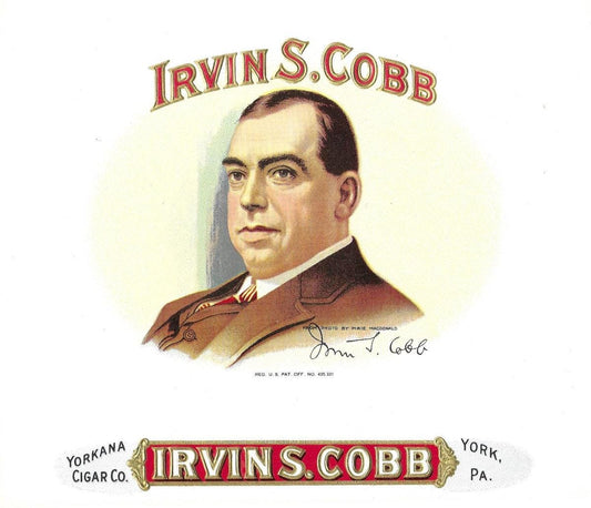 Irvin S. Cobb Inner Cigar Box Label