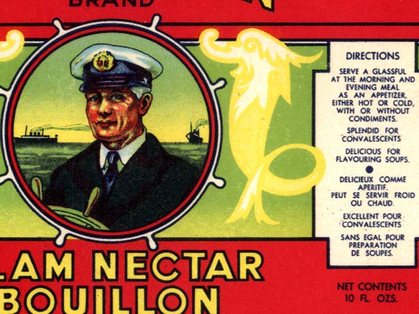 Cap’n John Clam Nectar Bouillon Label
