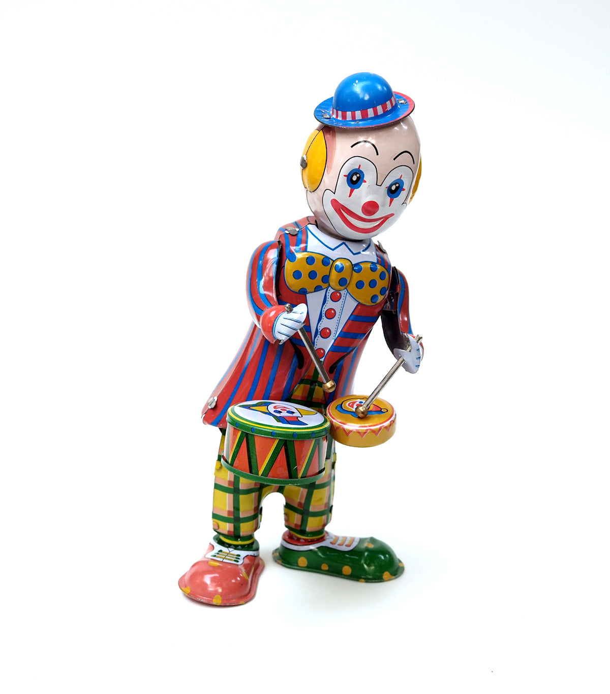 Drumming Clown Tin Toy