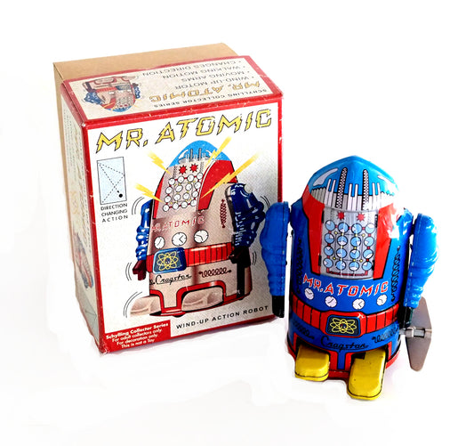 Mr. Atomic Tin Wind-Up Robot