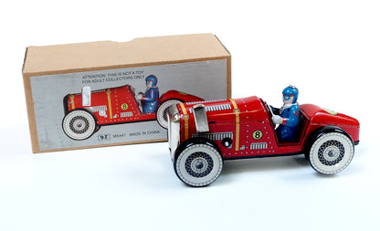 Red Racer #8 Tin Toy