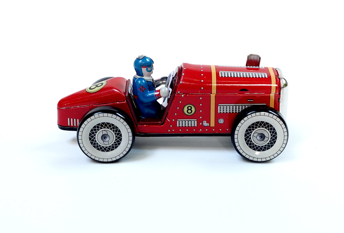 Red Racer #8 Tin Toy