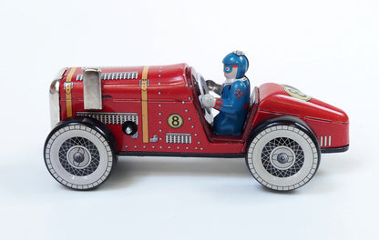 Red Racer #8 Tin Toy