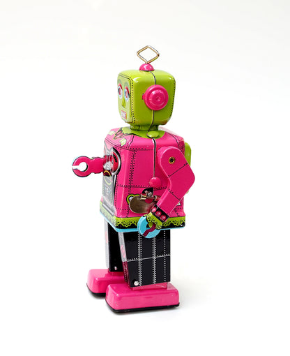 Roberta Wind-up Walking Tin Robot