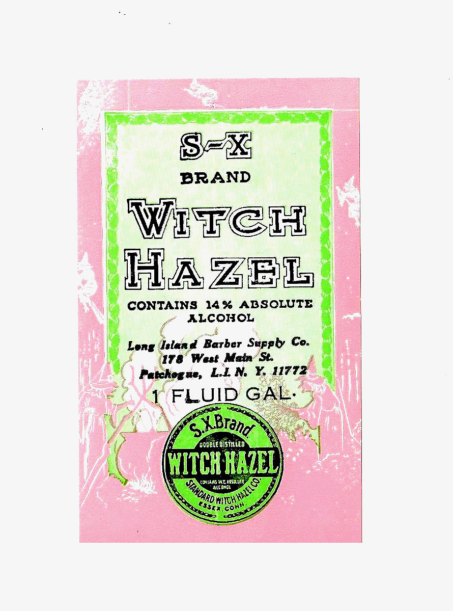 S-X Witch Hazel Vintage Label