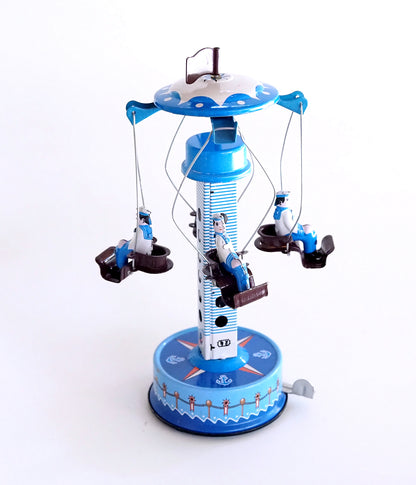 Sailors Navy Pier Carousel Ride Tin Toy