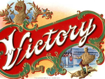 Victory Gladiator Inner Cigar Box label