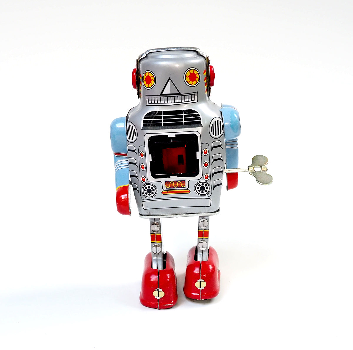Walking Sparks Tin Robot