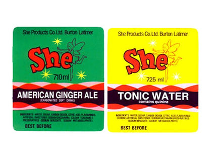She Pixie British Soda Label Collection