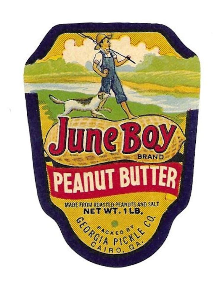 June Boy Georgia Peanut Butter Label