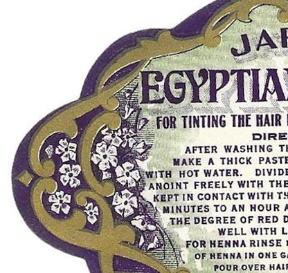Japps Egyptian Henna Beauty Label