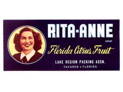Florida Citrus Ladies Crate Labels