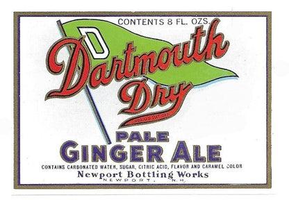 Dartmouth Dry Pale Ginger Ale Label