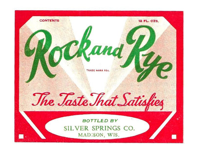 Rock and Rye Soda Label
