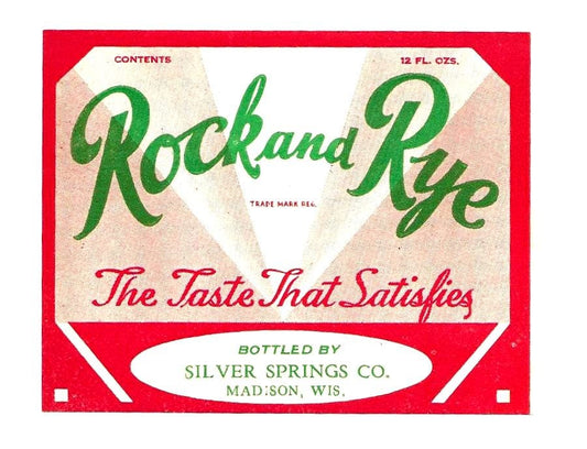 Rock and Rye Soda Label