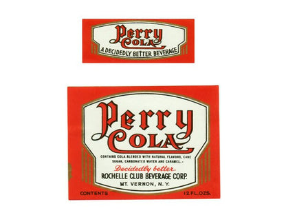 Perry Cola Soda Label